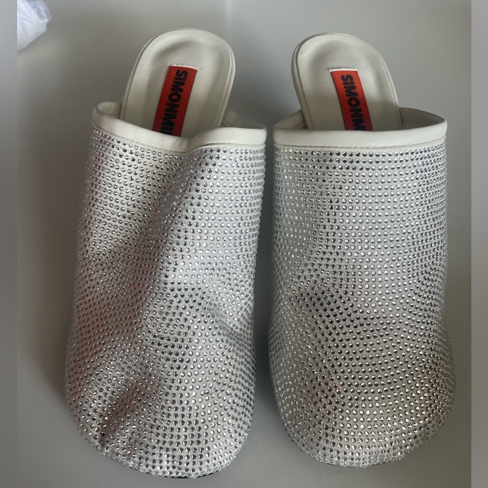 Simon miller crystal beep mules